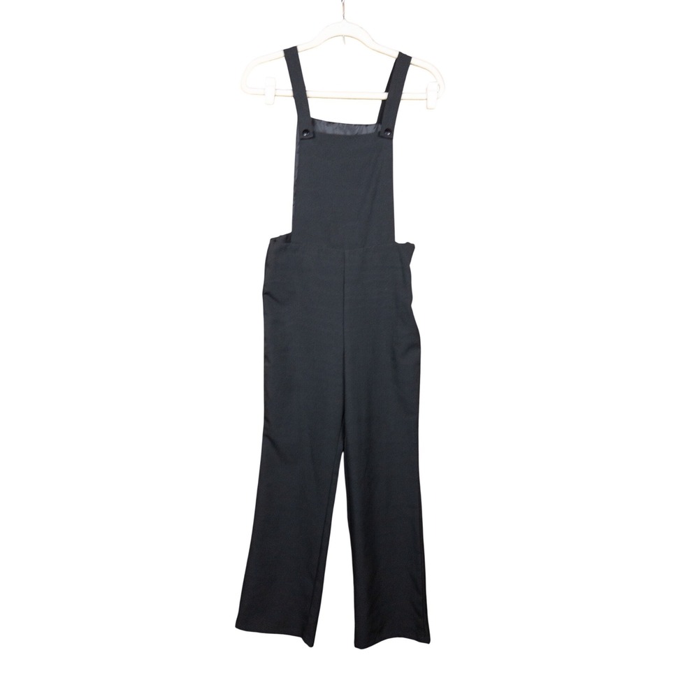 Romeo +‎ Juliet Couture Black Wide Leg Overall Jumpsuit Womens Size S Small